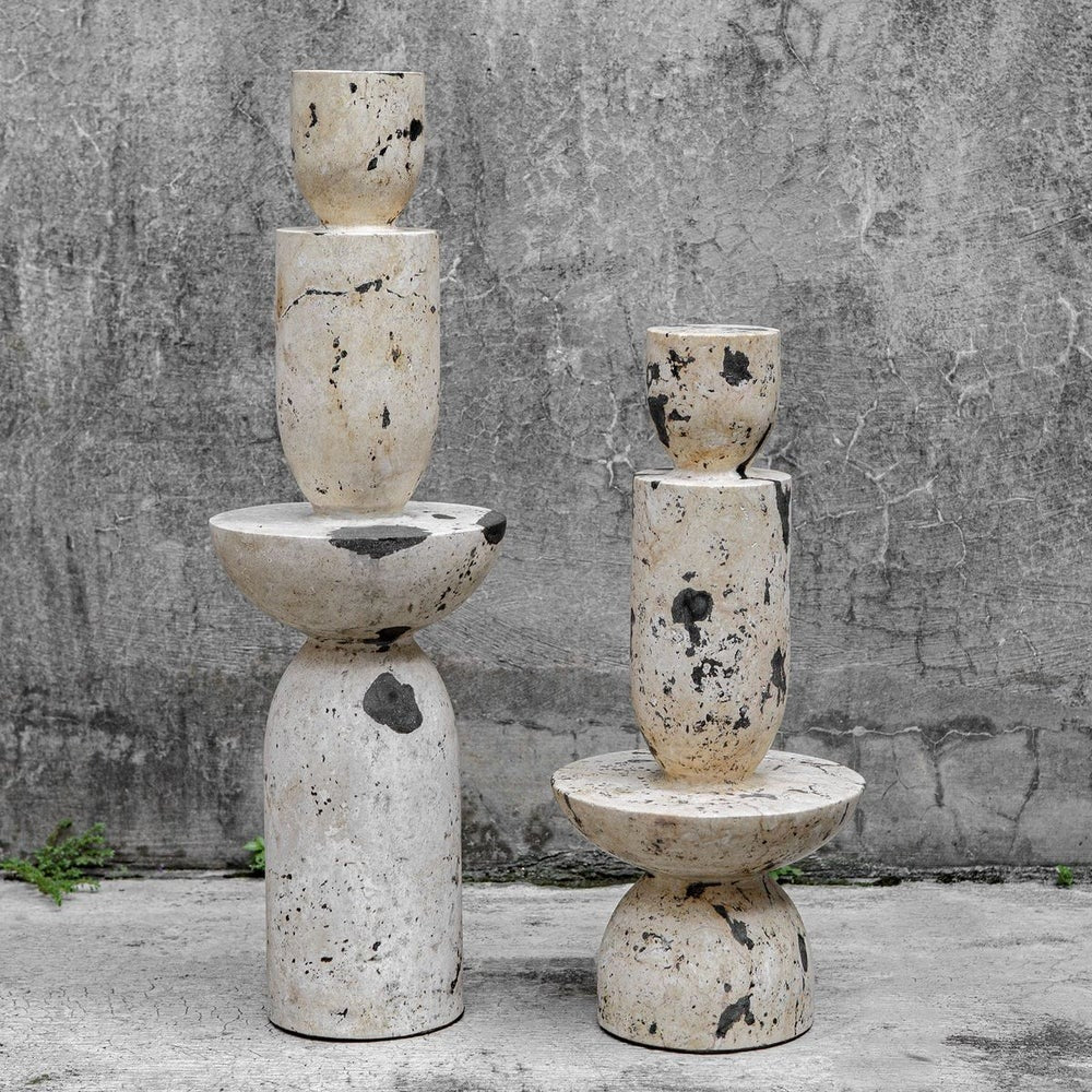 Nouveau Tower Indoor-Outdoor Sculptures – Set of 2