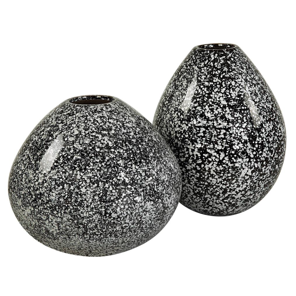 Cosmic Black and White Vases – Set of 2