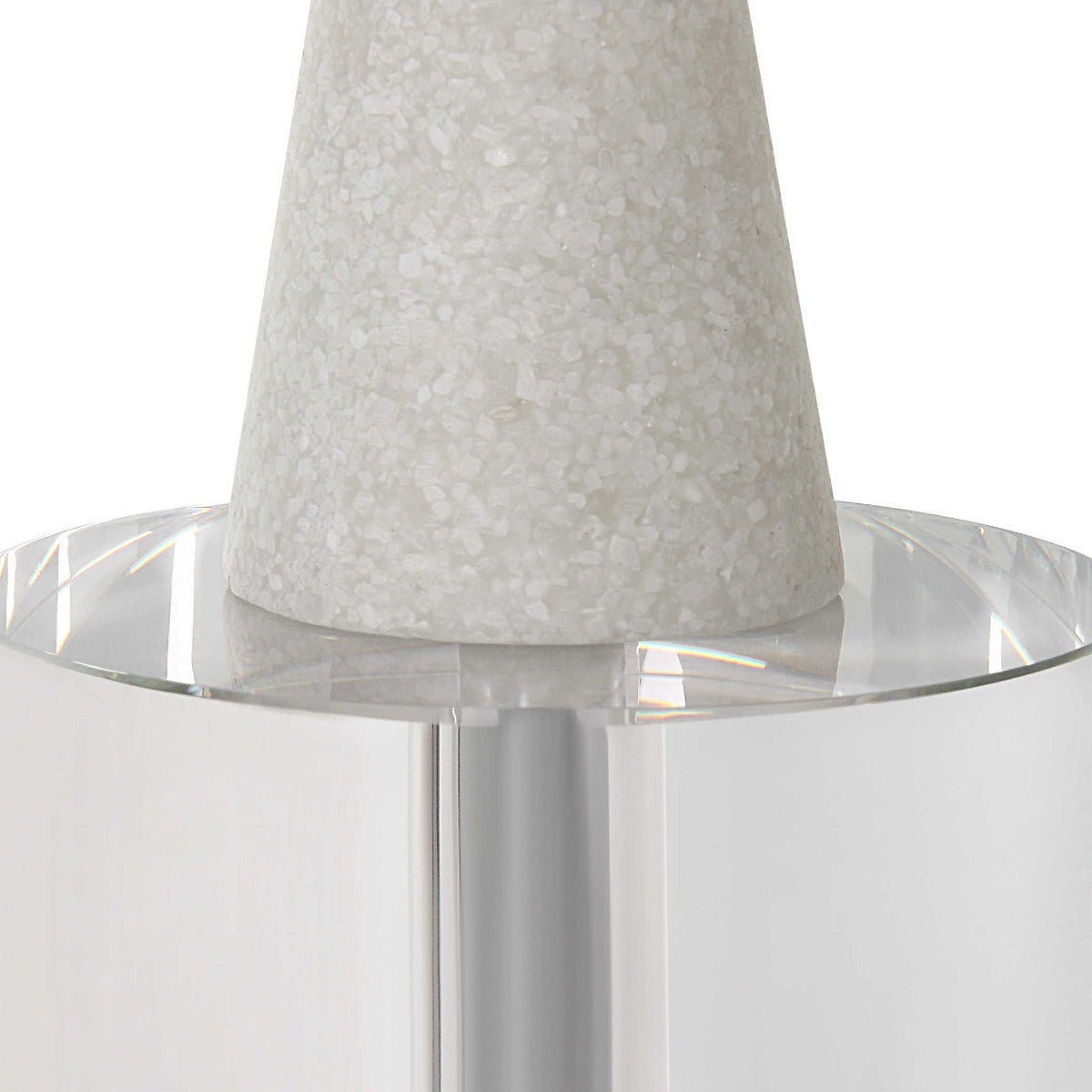 Norte White Stone Sculptures – Set of 2