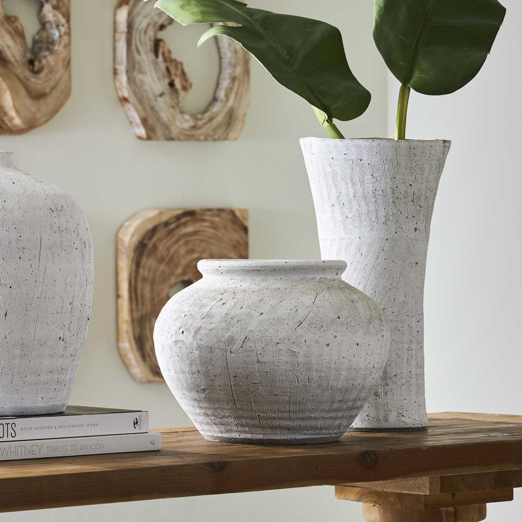 Floreana Tall White Vase