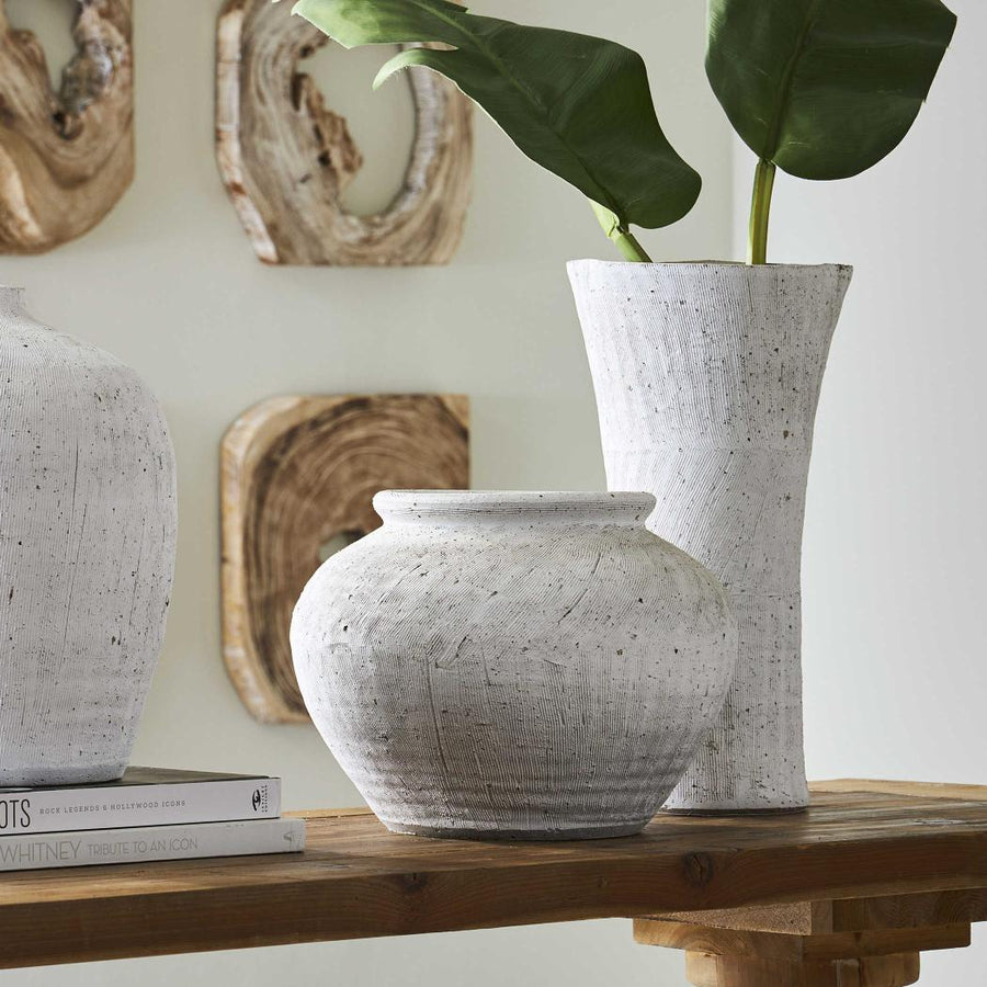 Floreana Tall White Vase