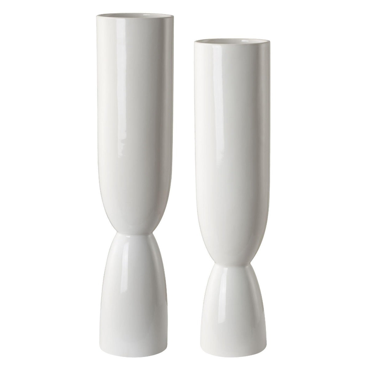 Kimist White Vases – Set of 2