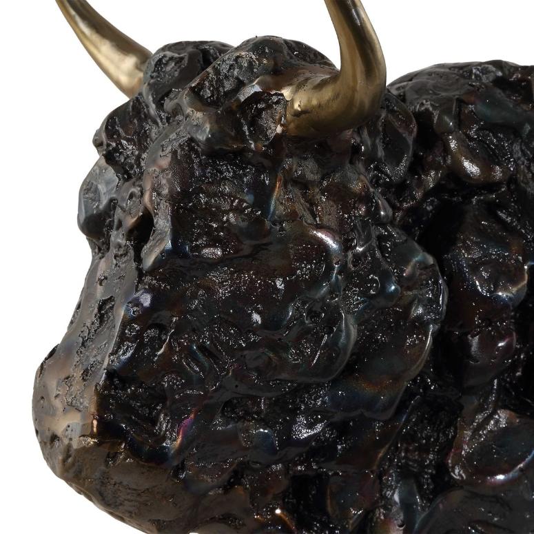 Bison Bust Bronze Sculpture
