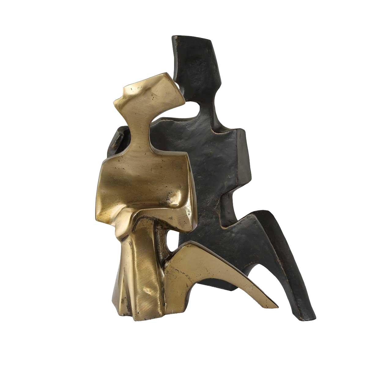 Affection Bronze Gold Sculpture – Set of 2