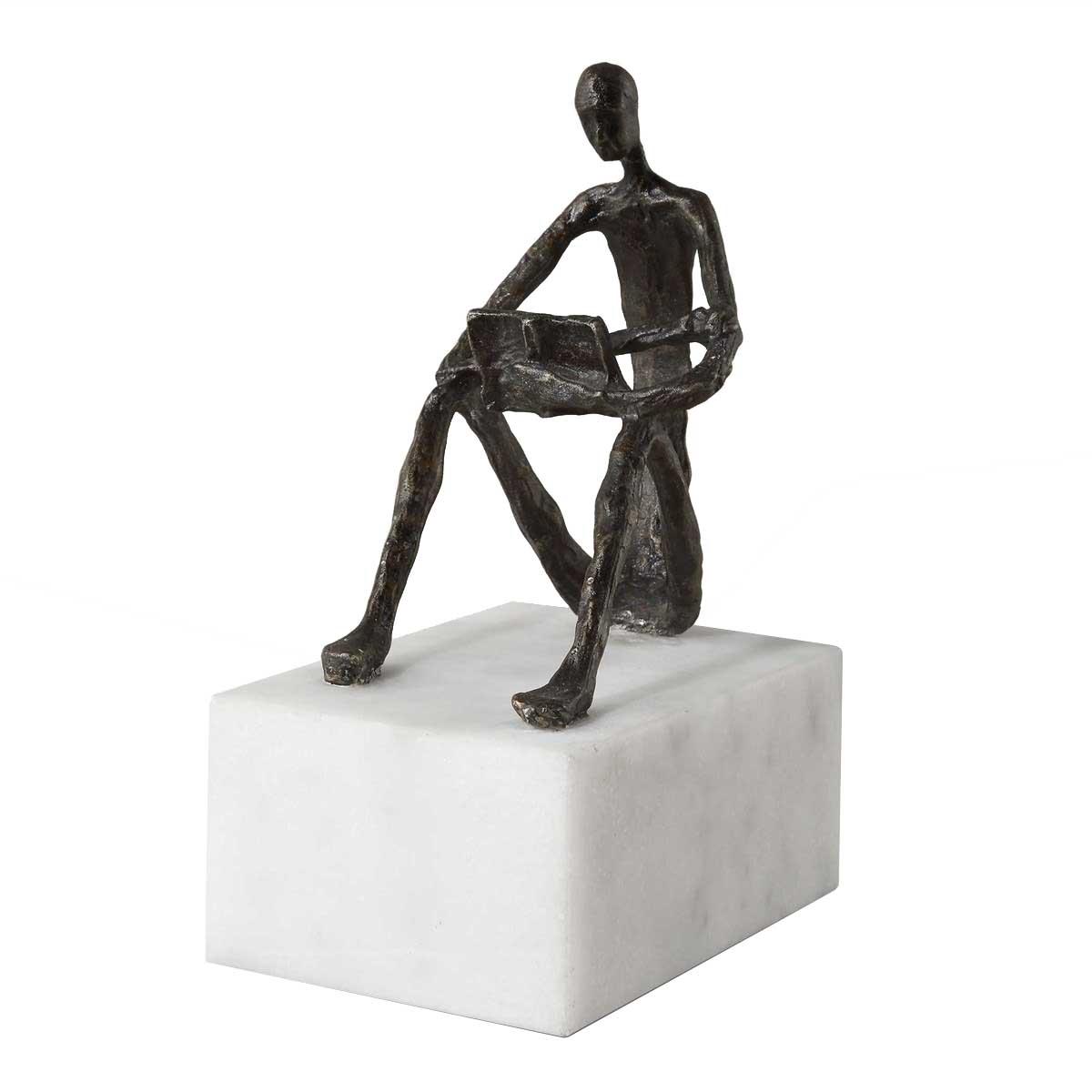 Sit Back, Relax And Read Iron Sculpture