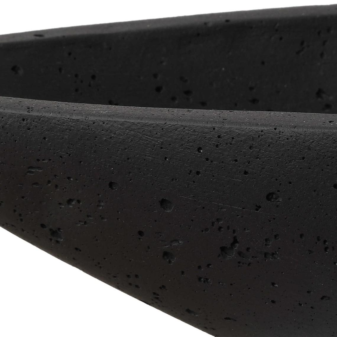 Vessel Cast Black Canoe Bowl