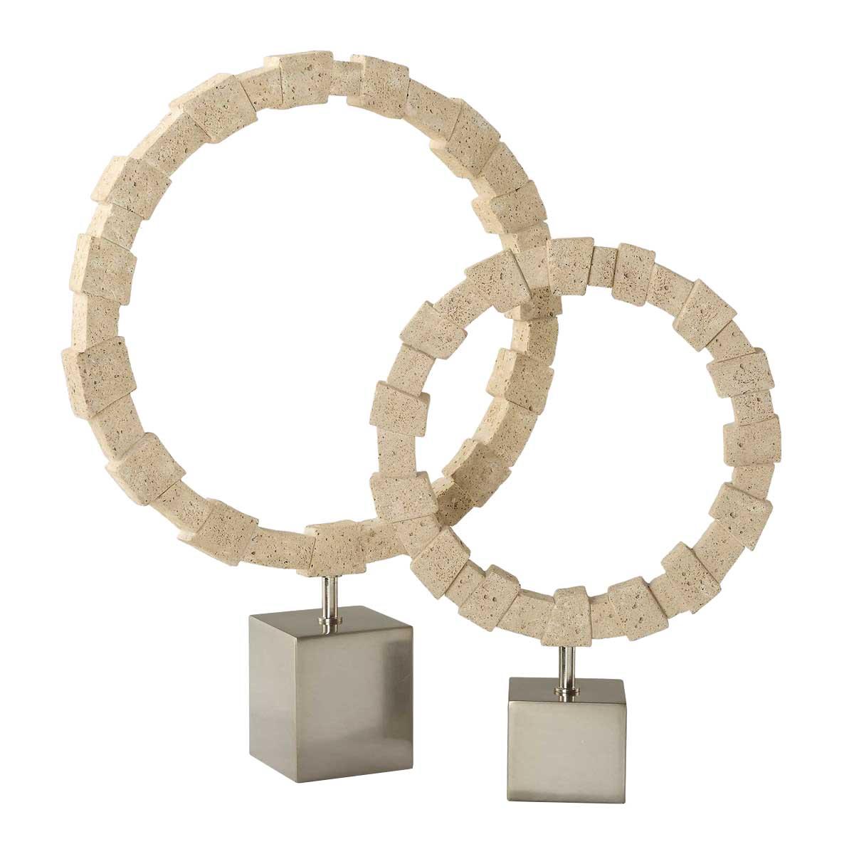 Ivory Fusion Stone Rings – Set of 2