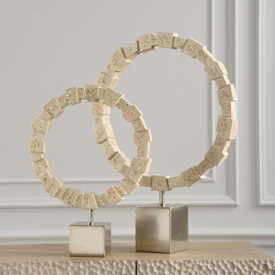 Ivory Fusion Stone Rings – Set of 2