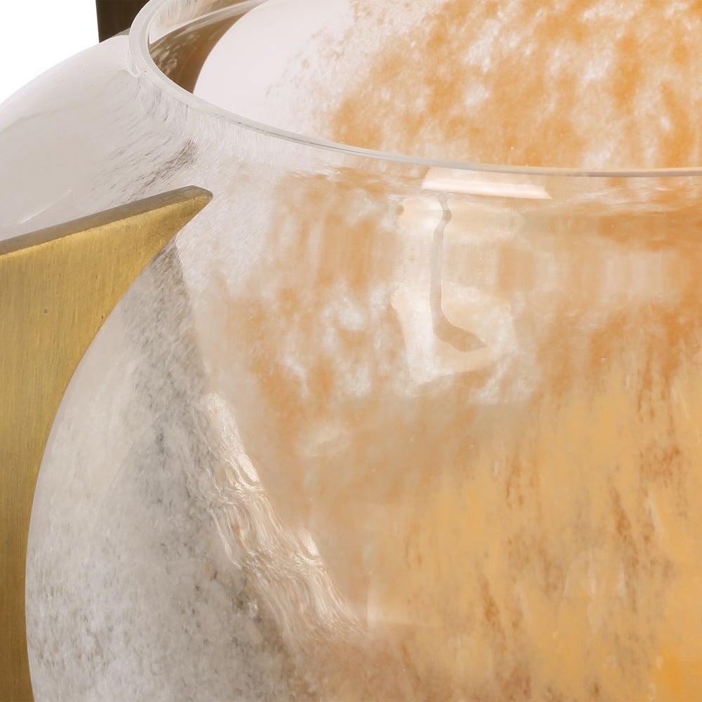 Amber Swirl Vase