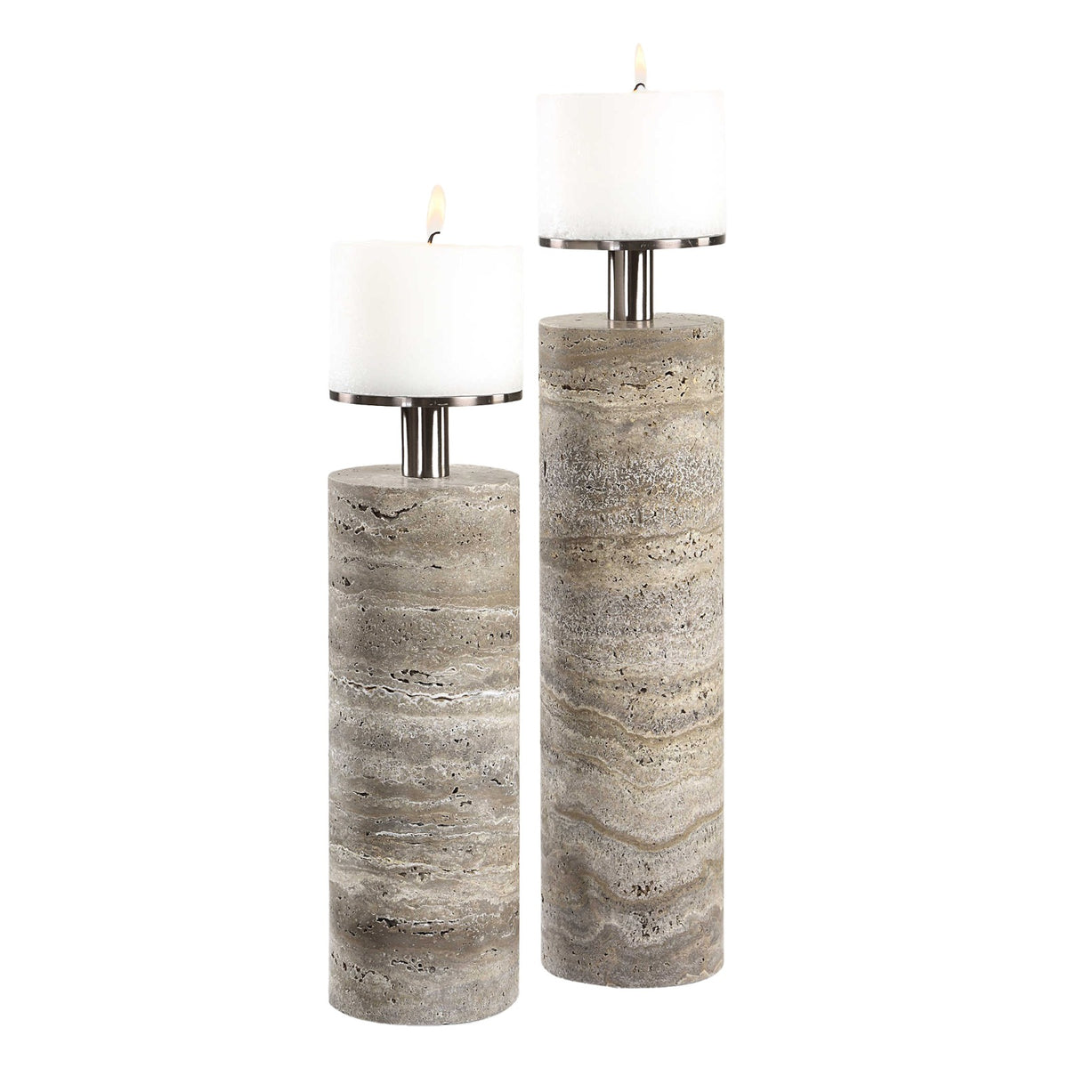 Shadowstone Candleholders – Set of 2