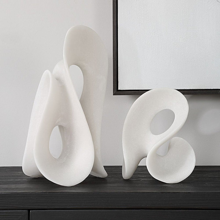 Silent Wave Sculptures – Set of 2