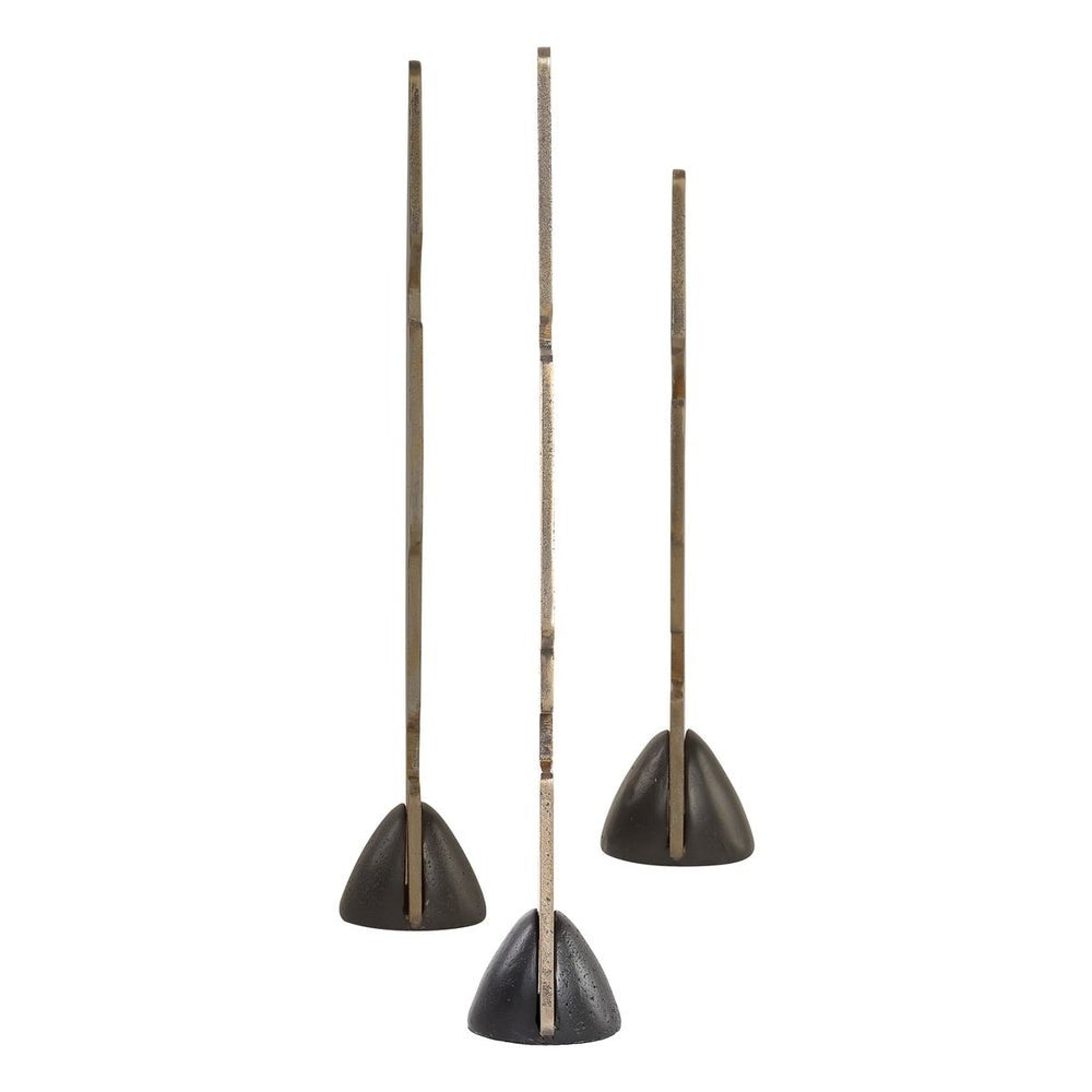 Geometric Echoes Sculptures – Set of 3