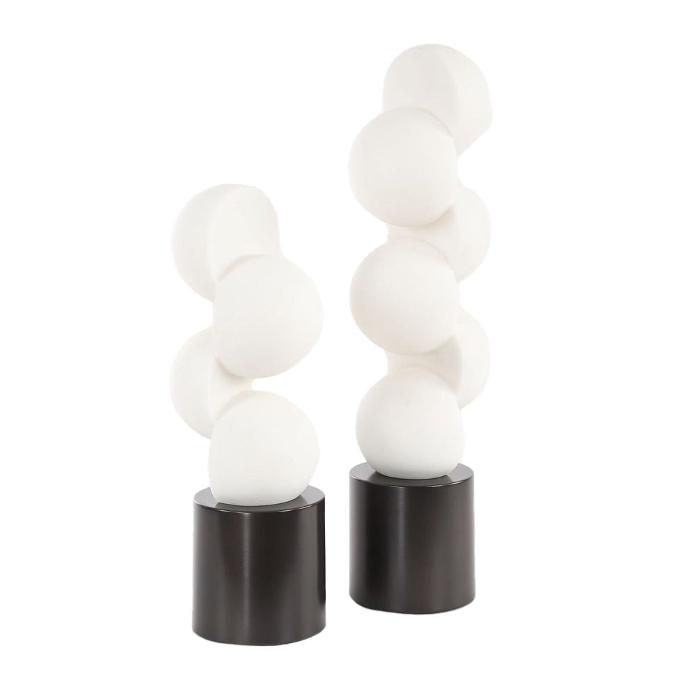 Symmetry Circle Sculptures – Set of 2