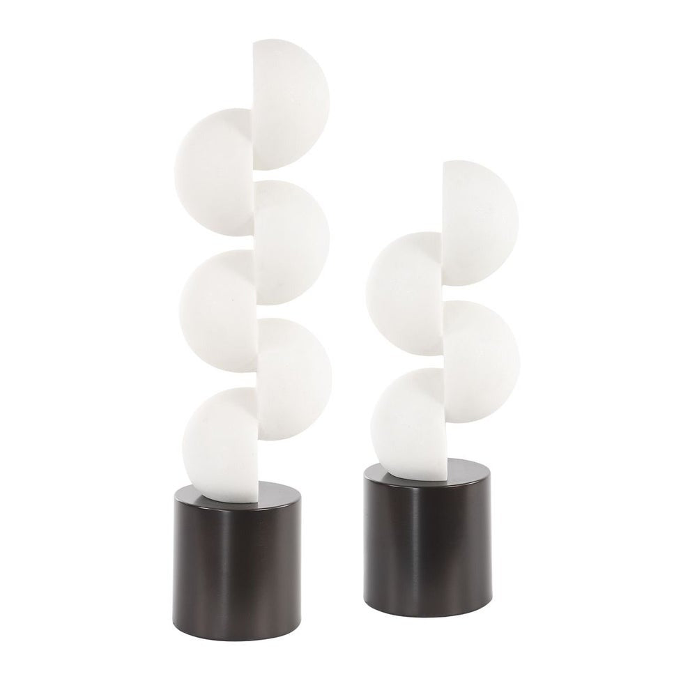 Symmetry Circle Sculptures – Set of 2