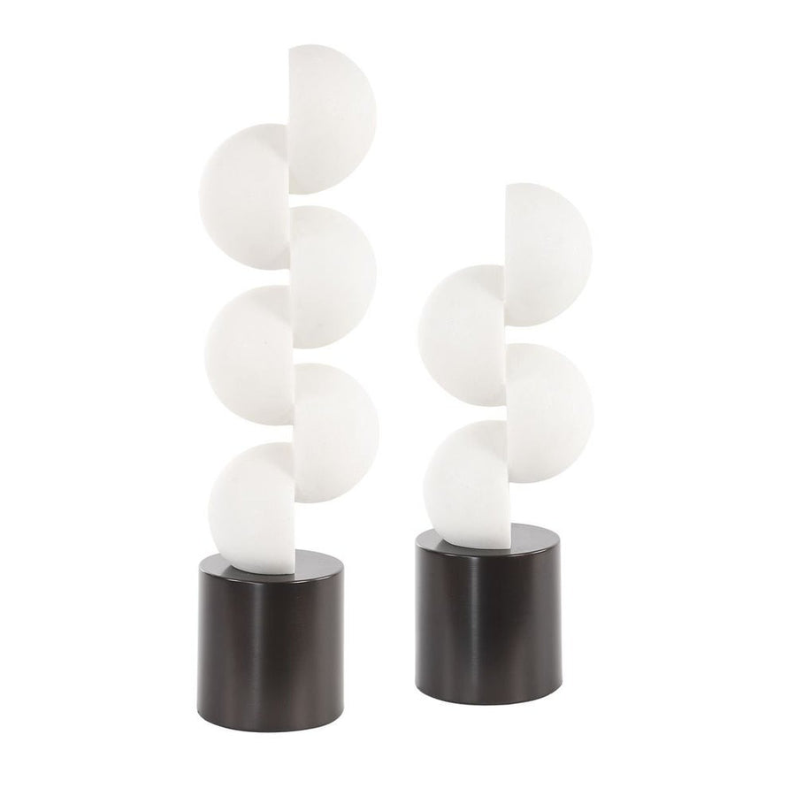 Symmetry Circle Sculptures – Set of 2