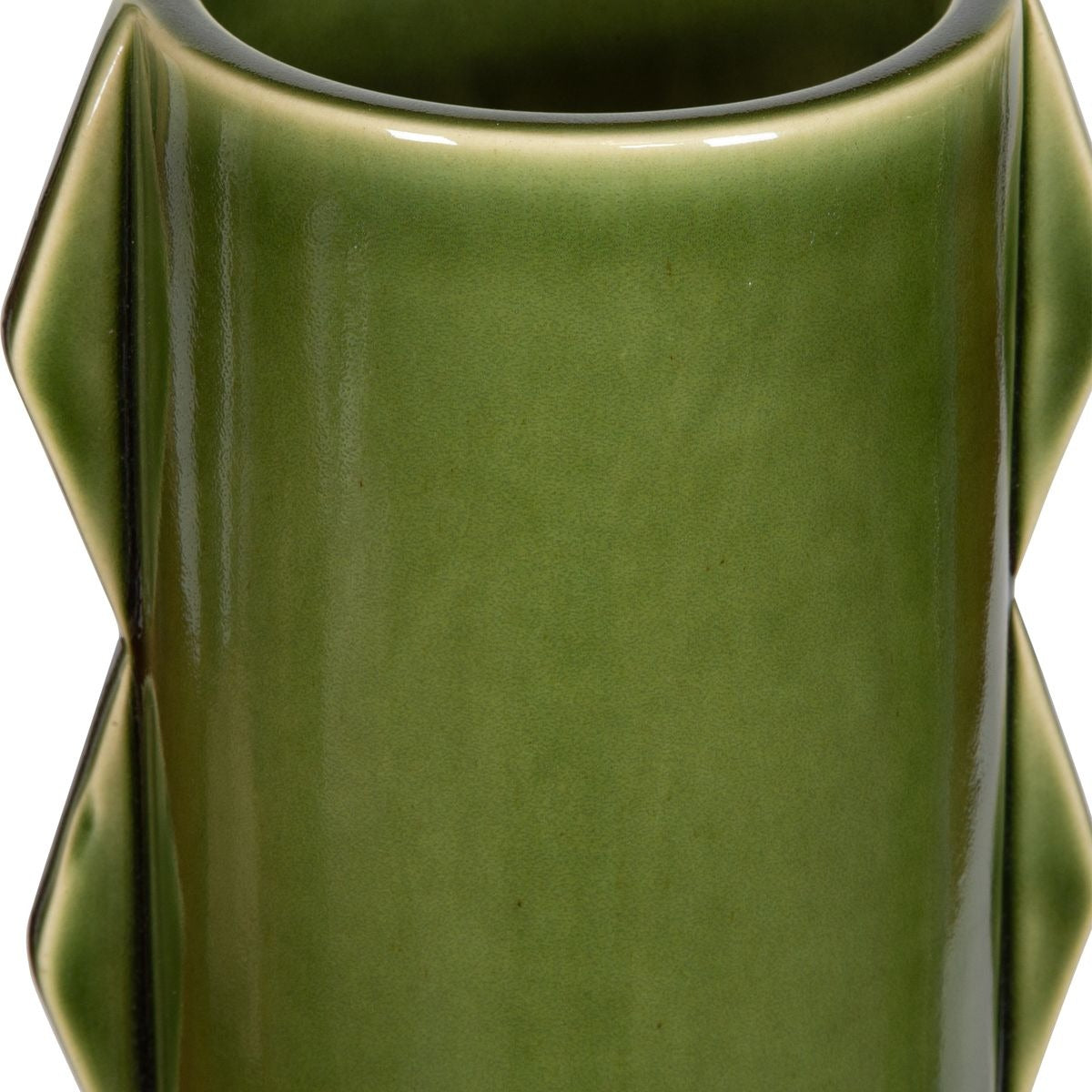 Meander Green Vases – Set of 2