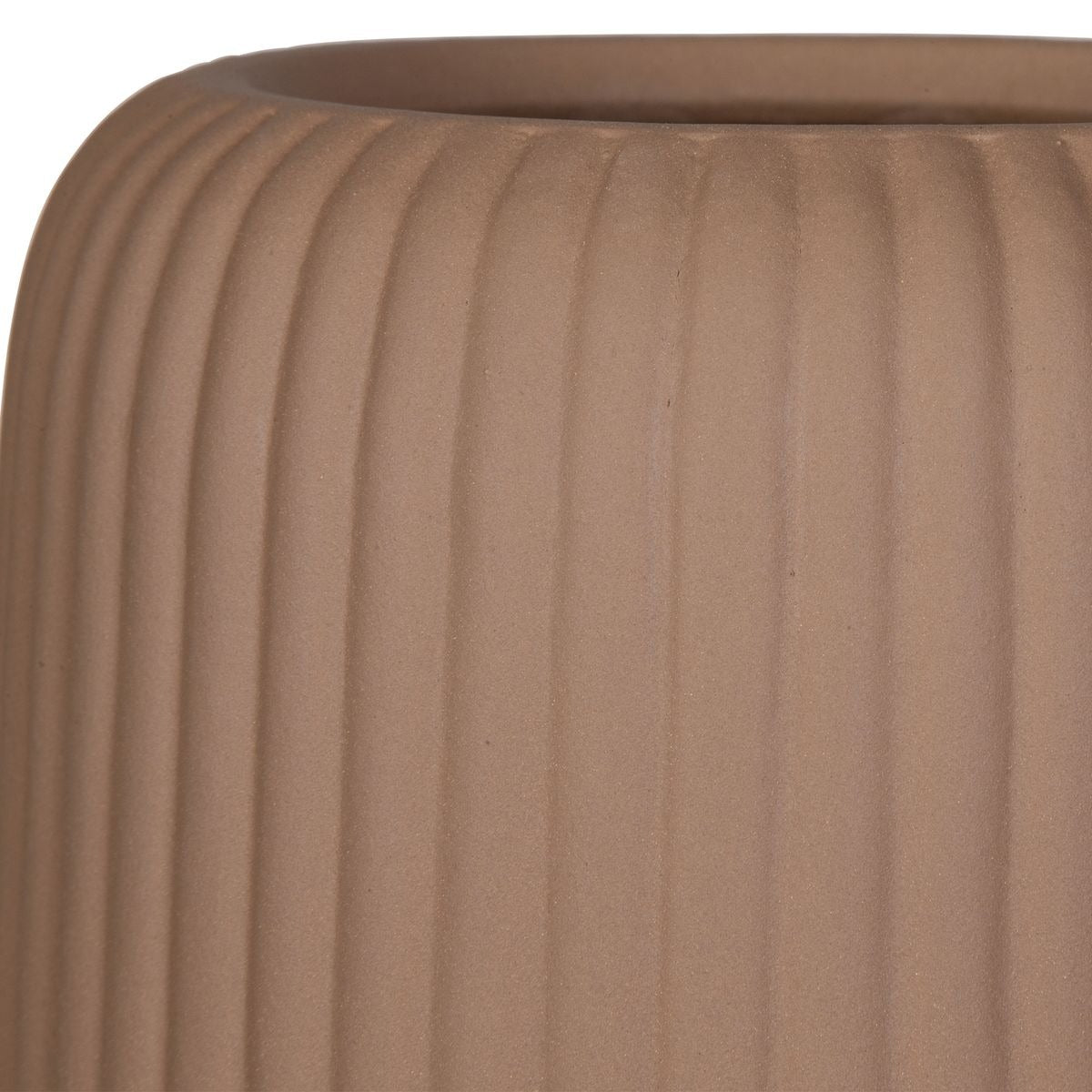 Ridge Indoor-Outdoor Light Brown Vases – Set of 2