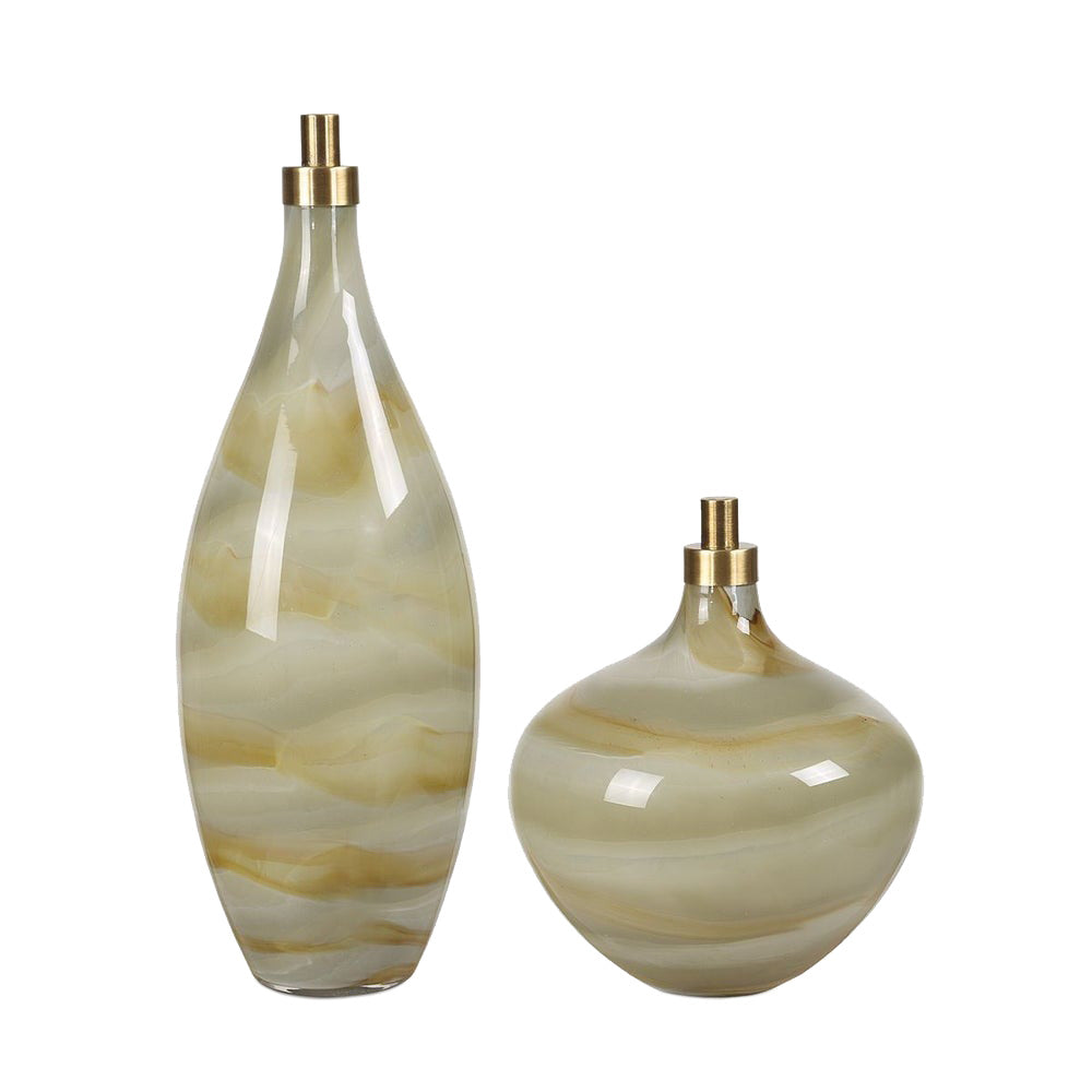 Cascade Bottles Set of 2