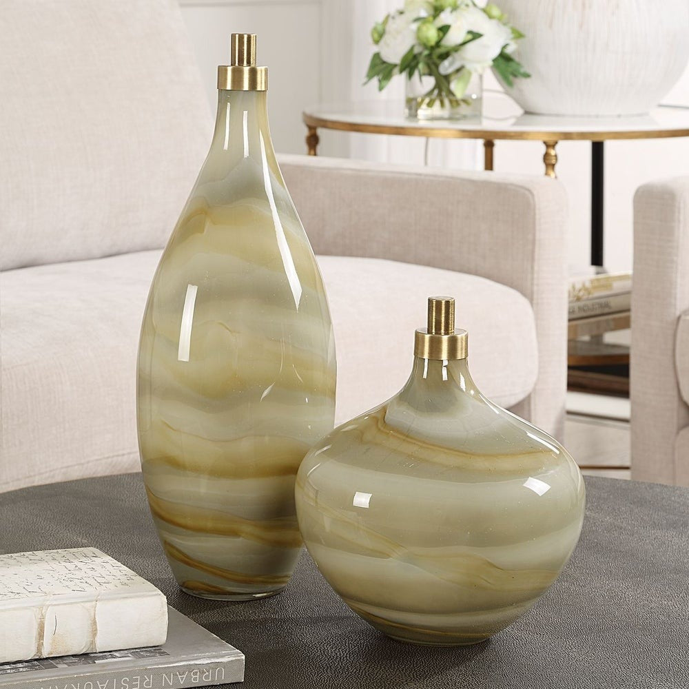Cascade Bottles Set of 2