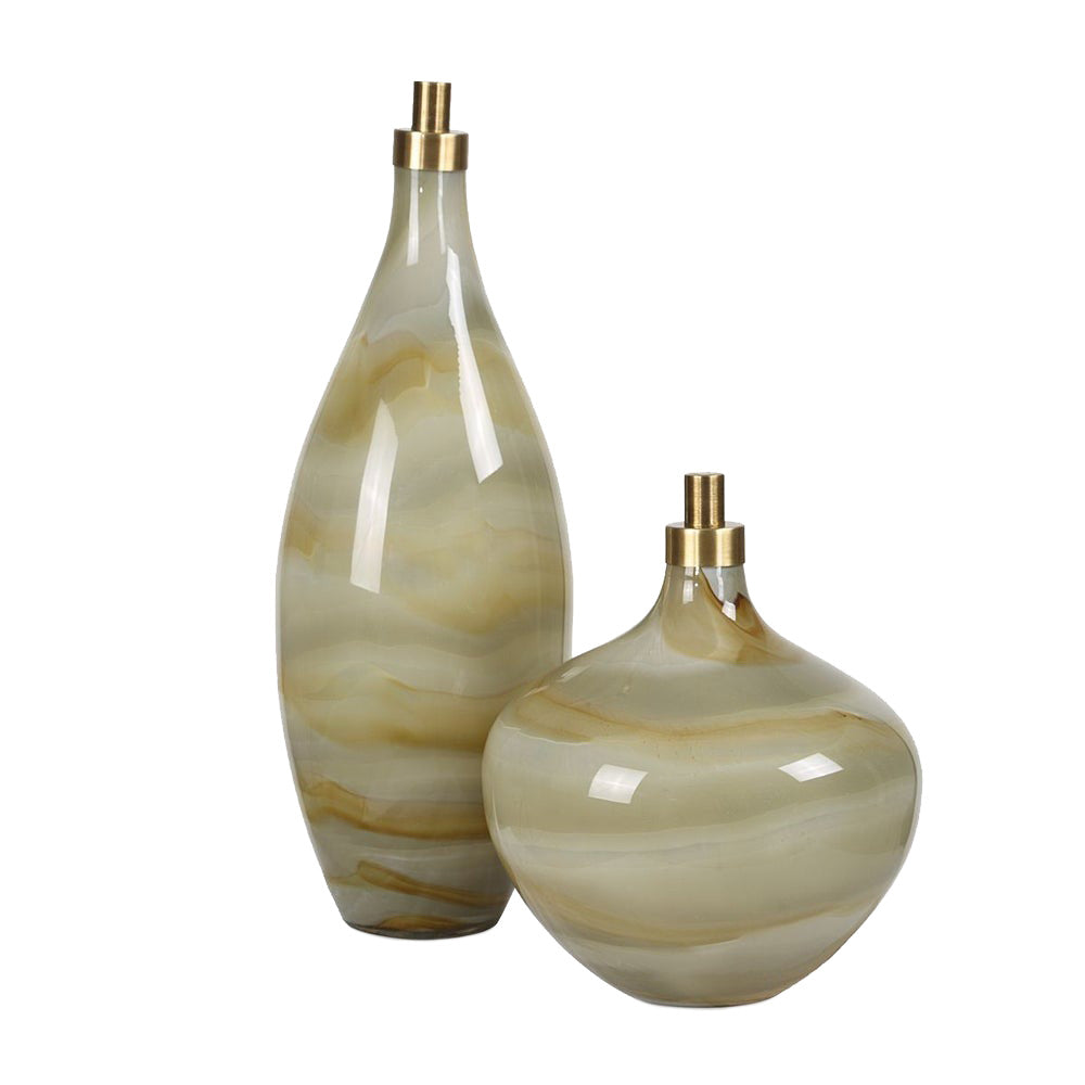 Cascade Bottles Set of 2