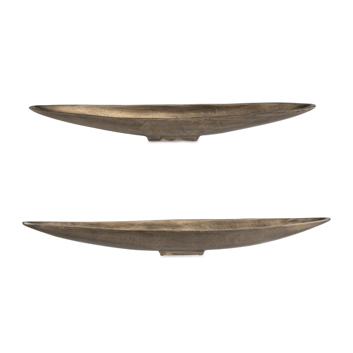 River Run Indoor-Outdoor Antique Brass Bowls – Set of 2