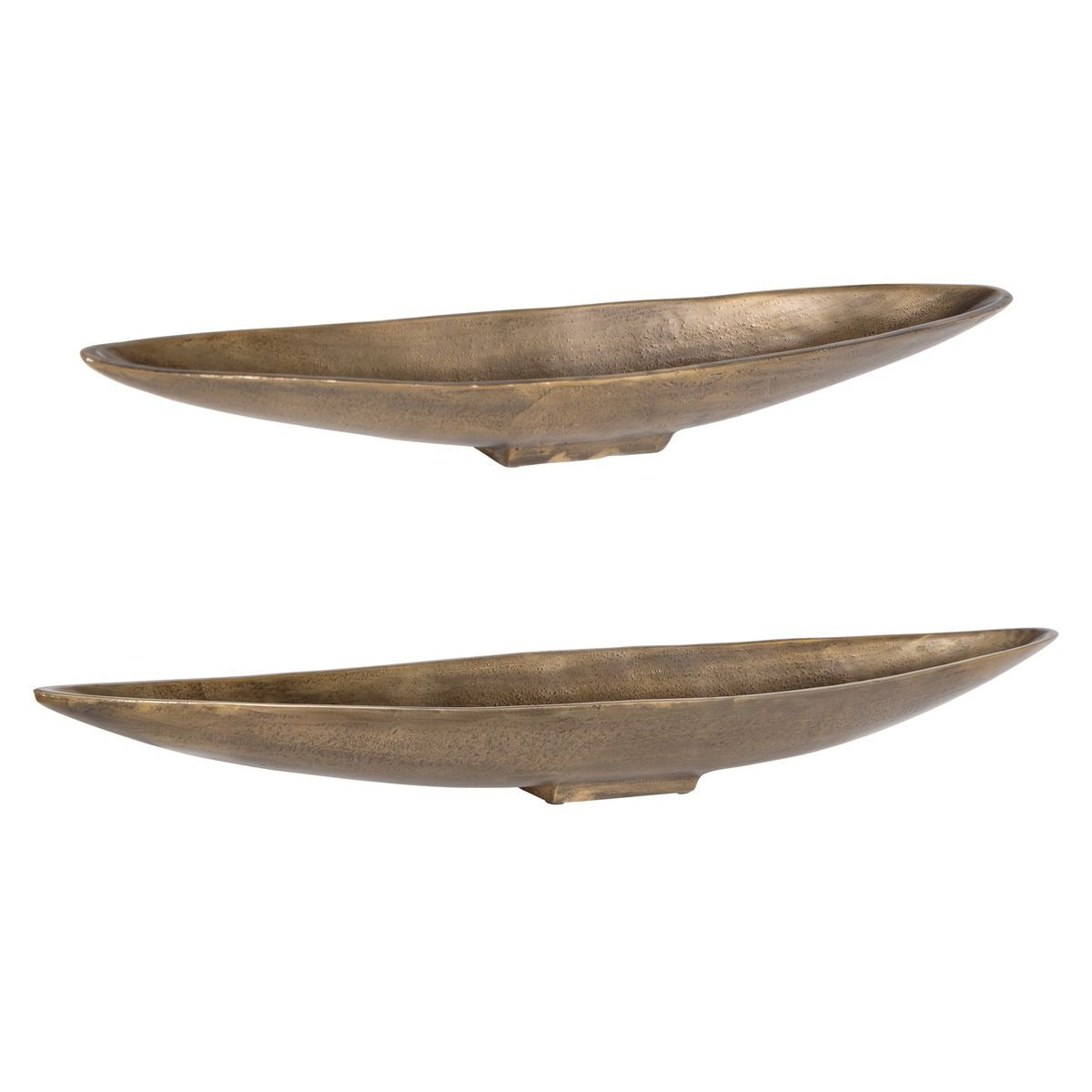 River Run Indoor-Outdoor Antique Brass Bowls – Set of 2