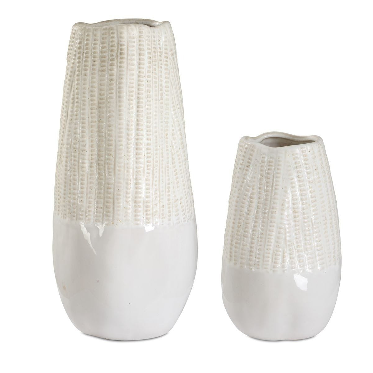 Echo Ridge White Vases – Set of 2