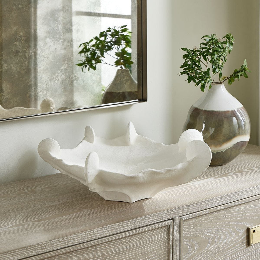 Coral Mirage White Outdoor Bowl