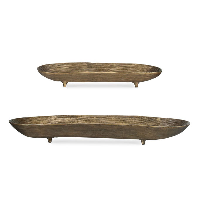 Stratum Oval Brass Bowls – Set of 2