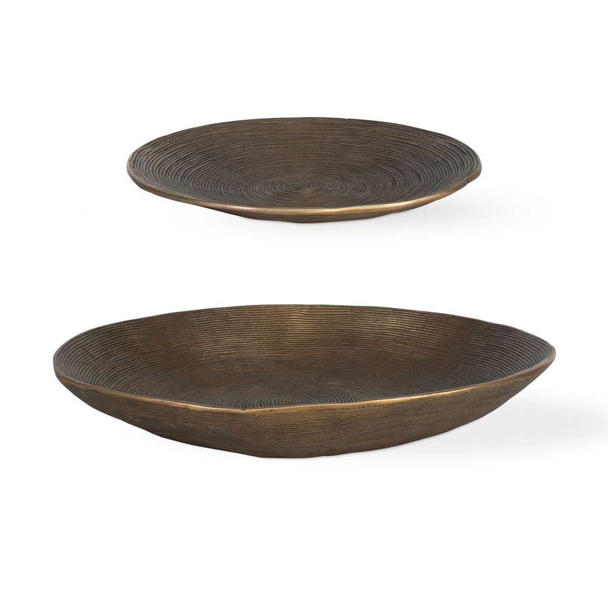 Stratum Round Brass Bowls – Set of 2