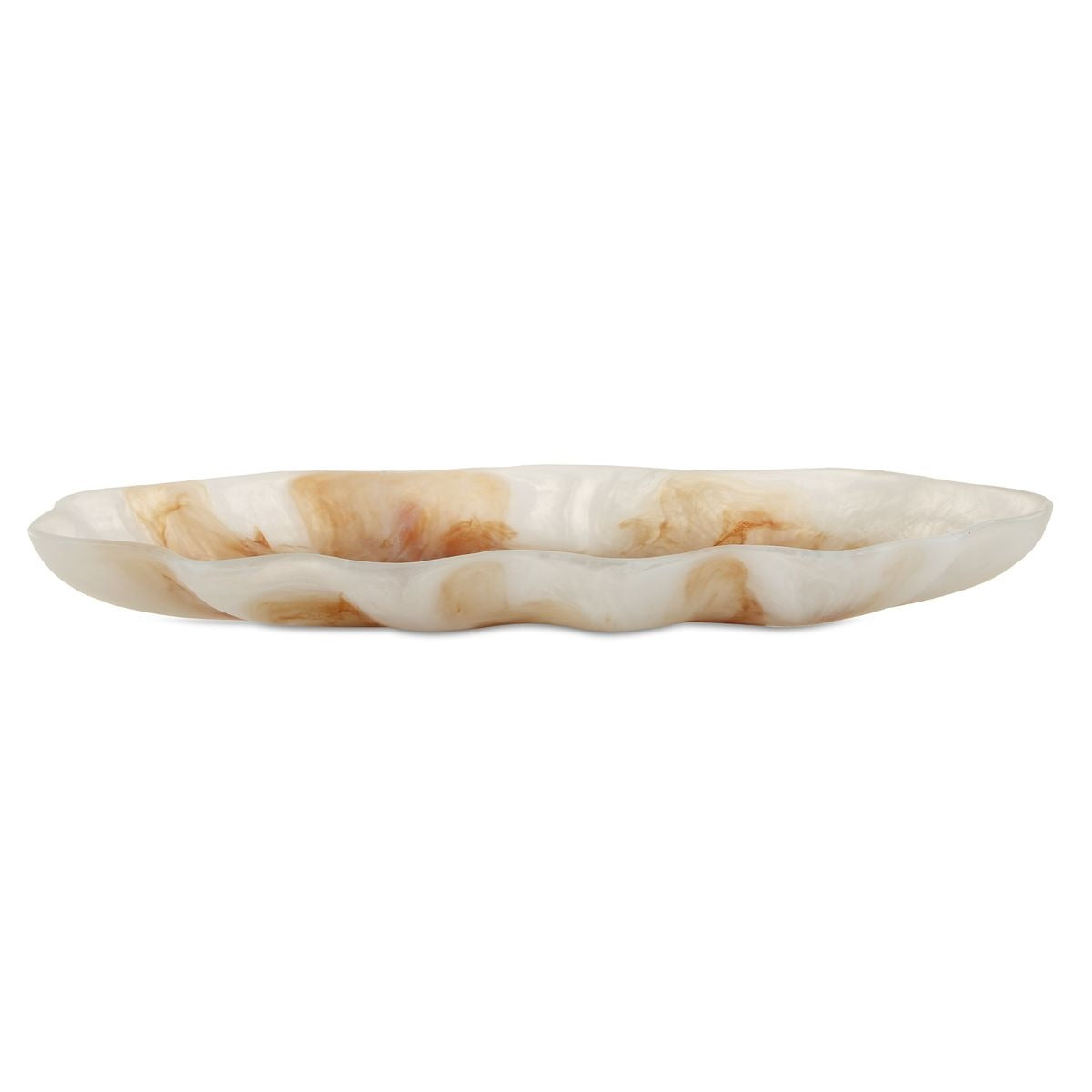 Organic Elegance Wavy Oval Bowl