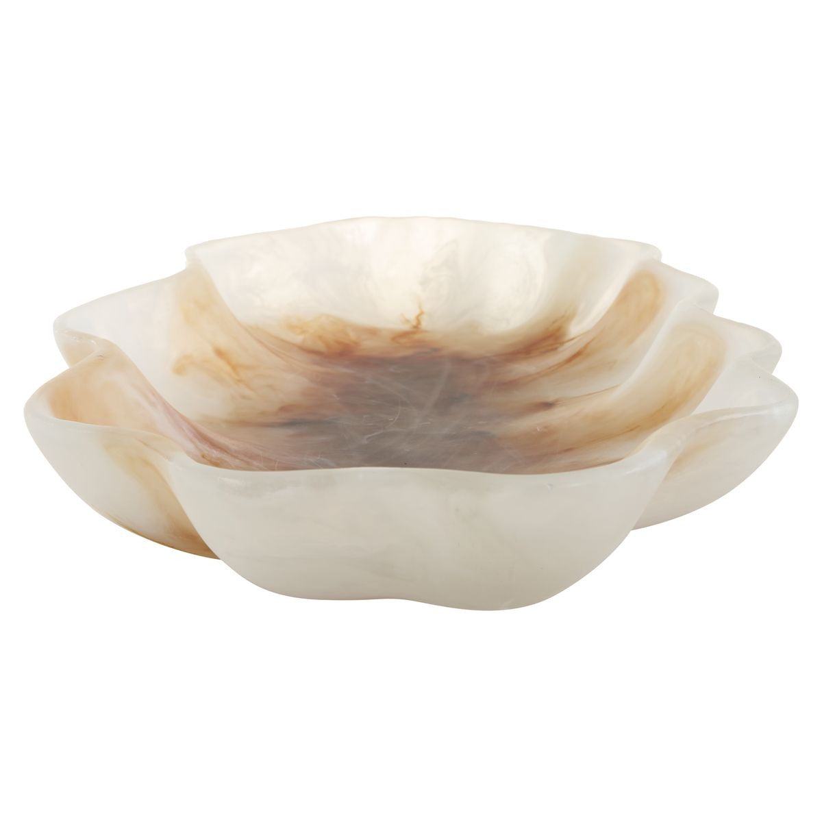 Organic Elegance Wavy Oval Bowl