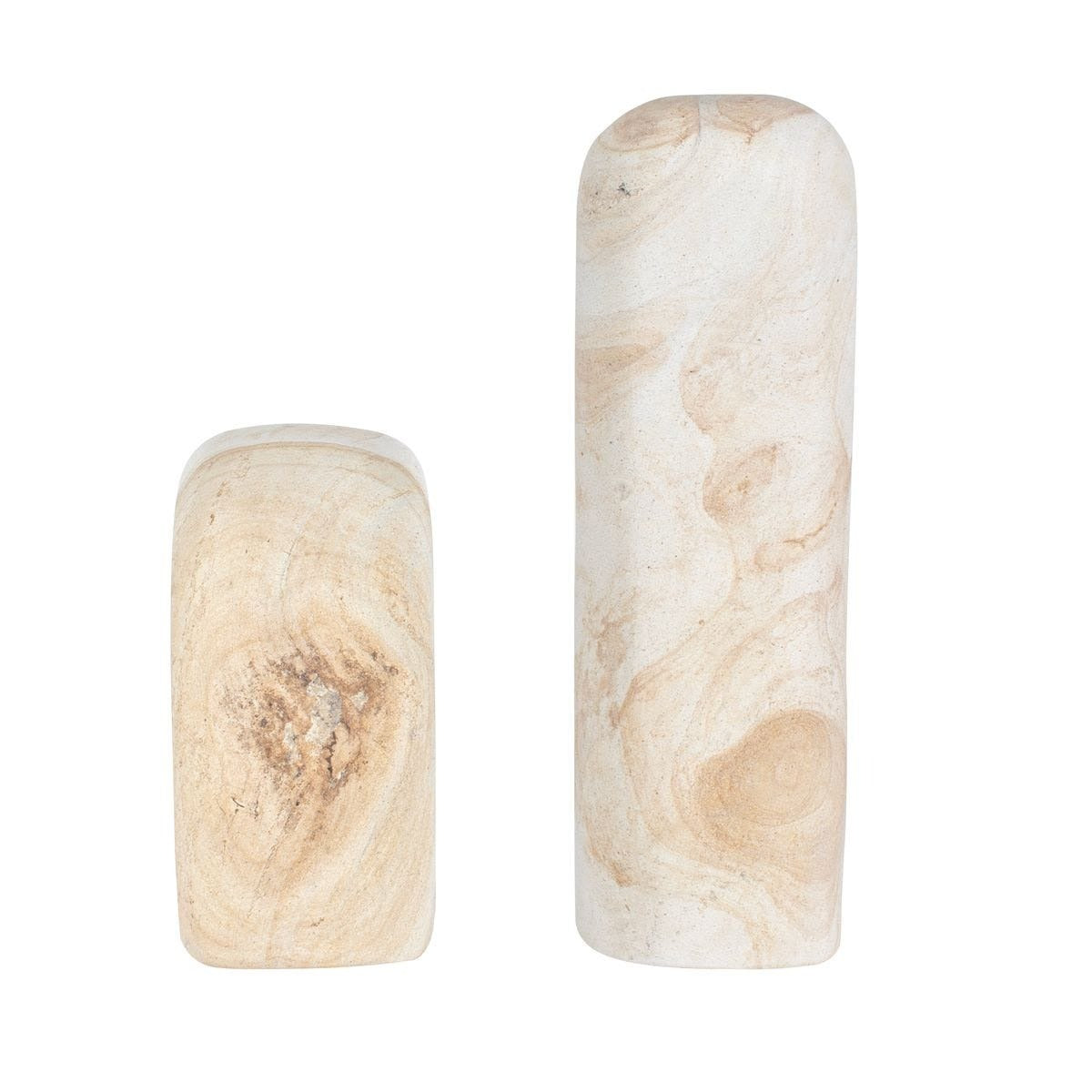 Stone Flow Outdoor Sculptures – Set of 2