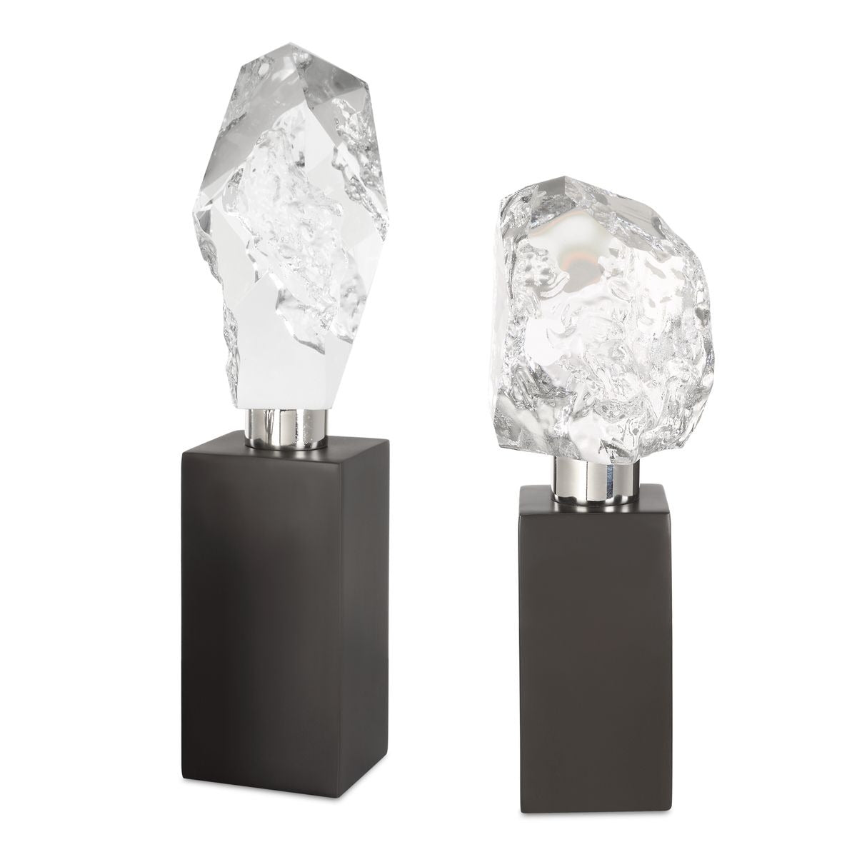 Crystal Peak Sculptures – Set of 2