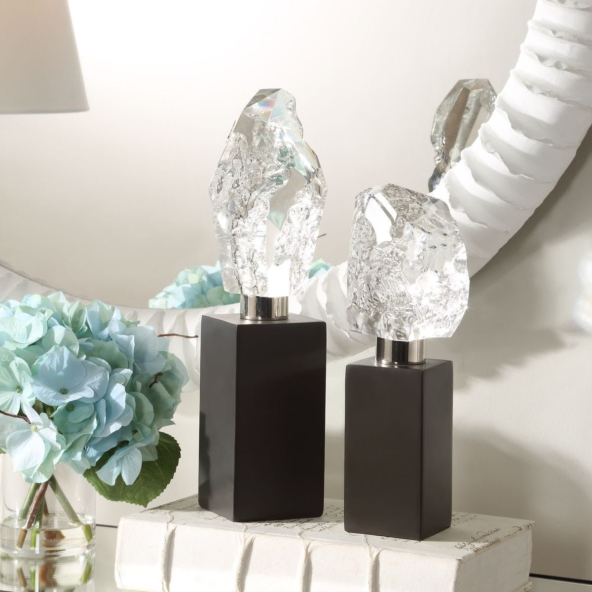 Crystal Peak Sculptures – Set of 2