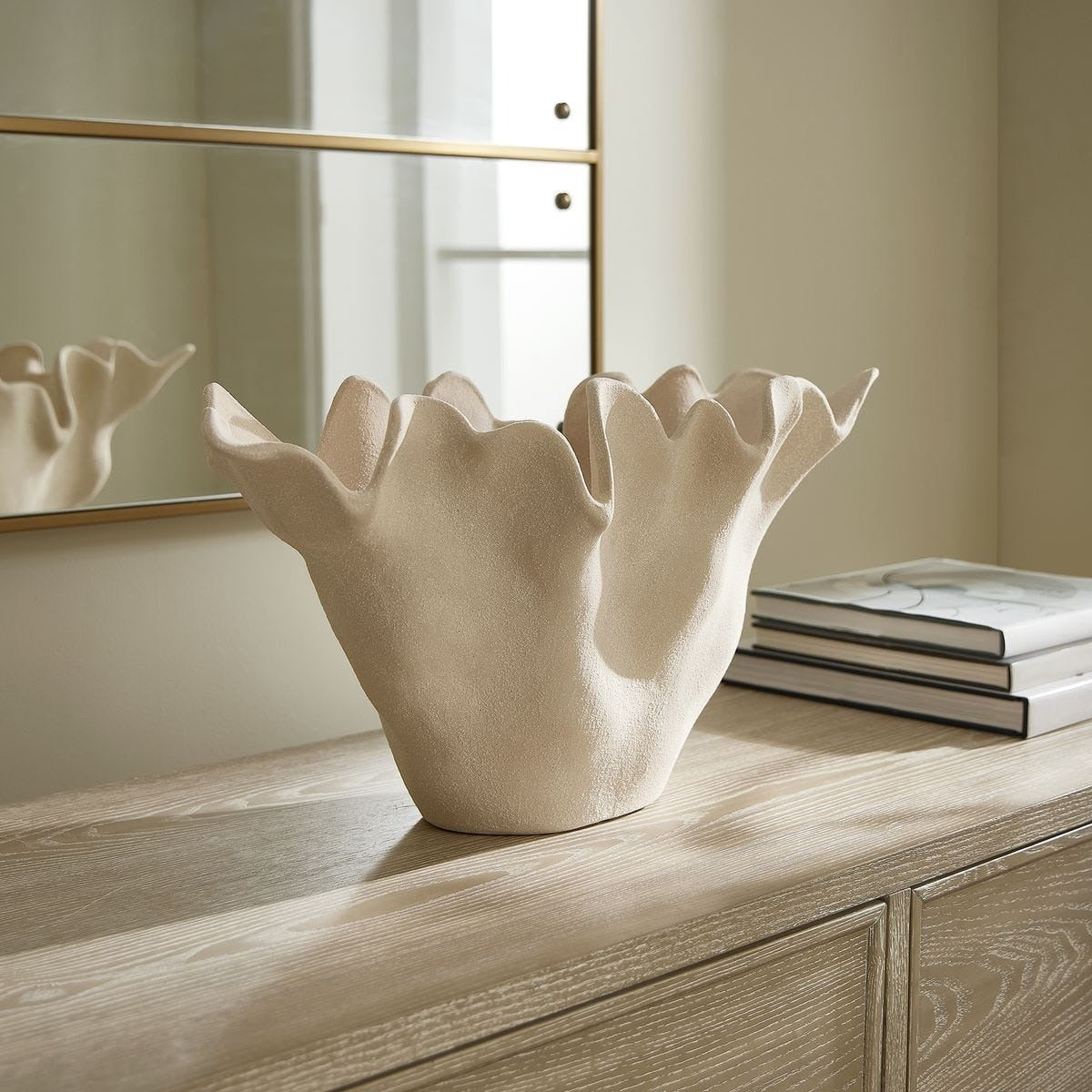 Sand Dune Outdoor Ceramic Bowl