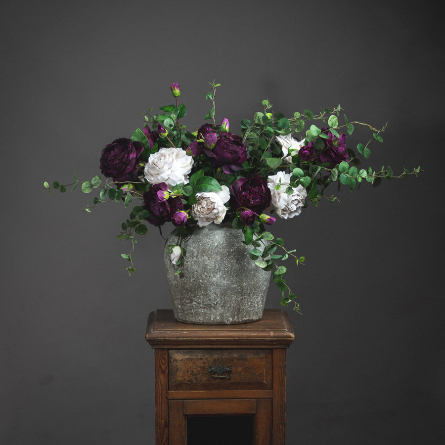 Hill Interiors Aged Stone Ceramic Vase