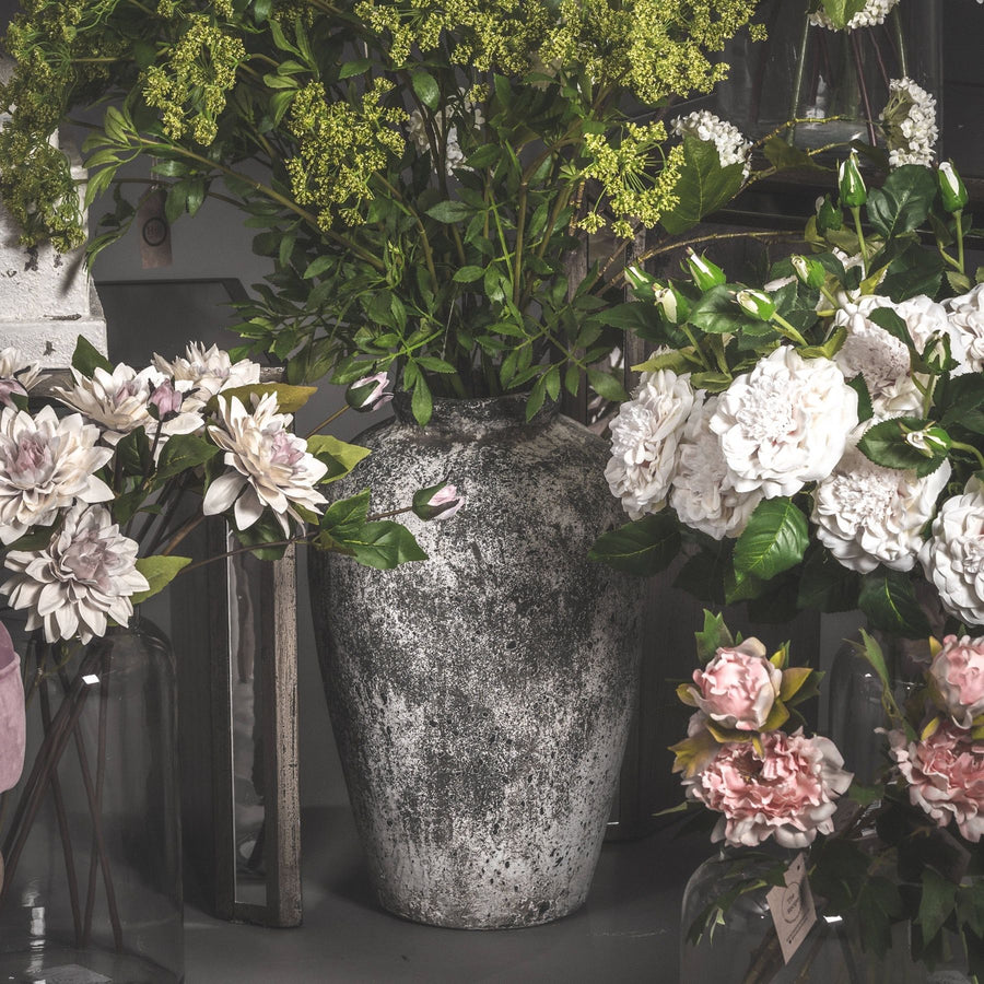Hill Interiors Aged Stone Tall Ceramic Vase