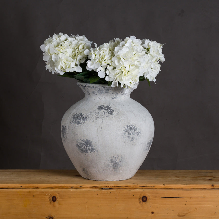 Hill Interiors Downton Large Antique White Vase