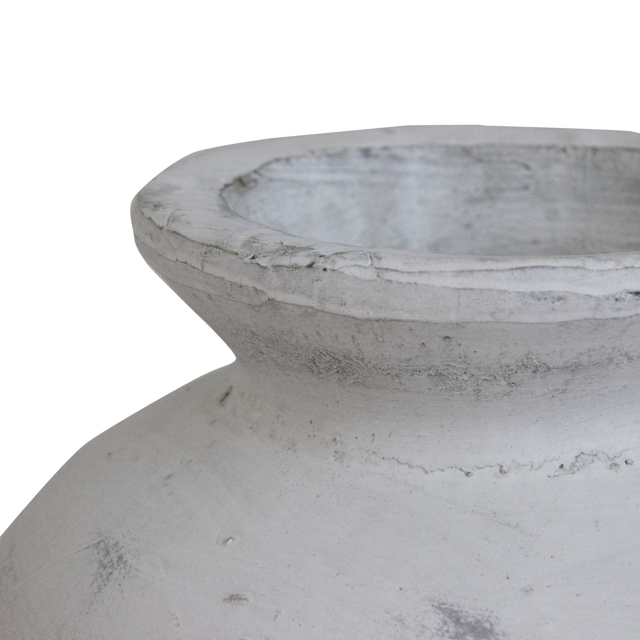 Hill Interiors Darcy Antique White Vase