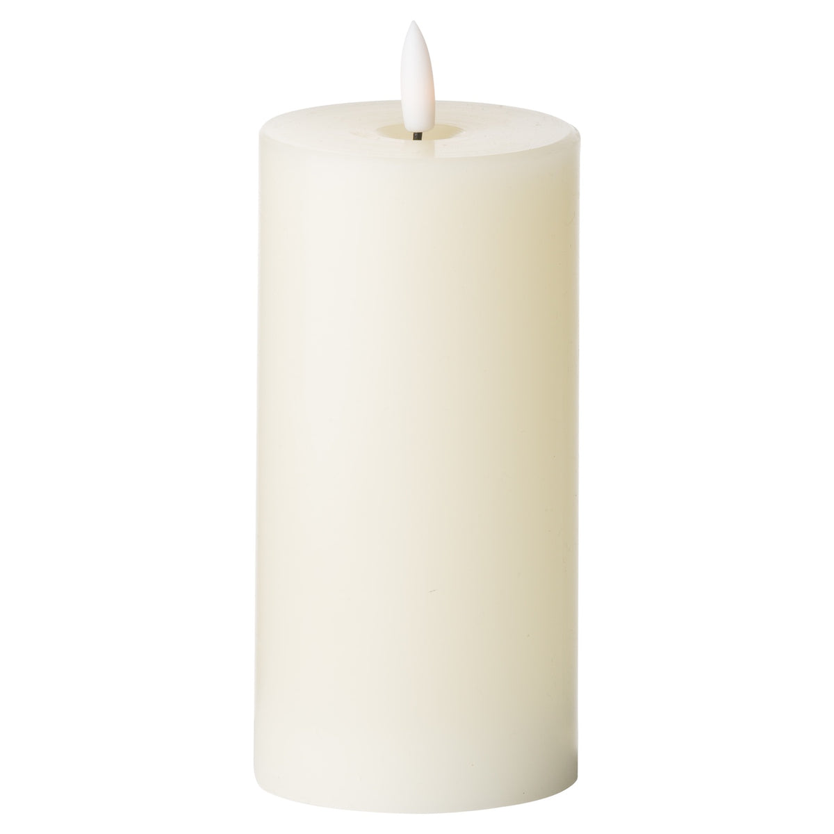 Hill Interiors Luxe Collection Natural Glow 3 x 6 LED Cream Candle