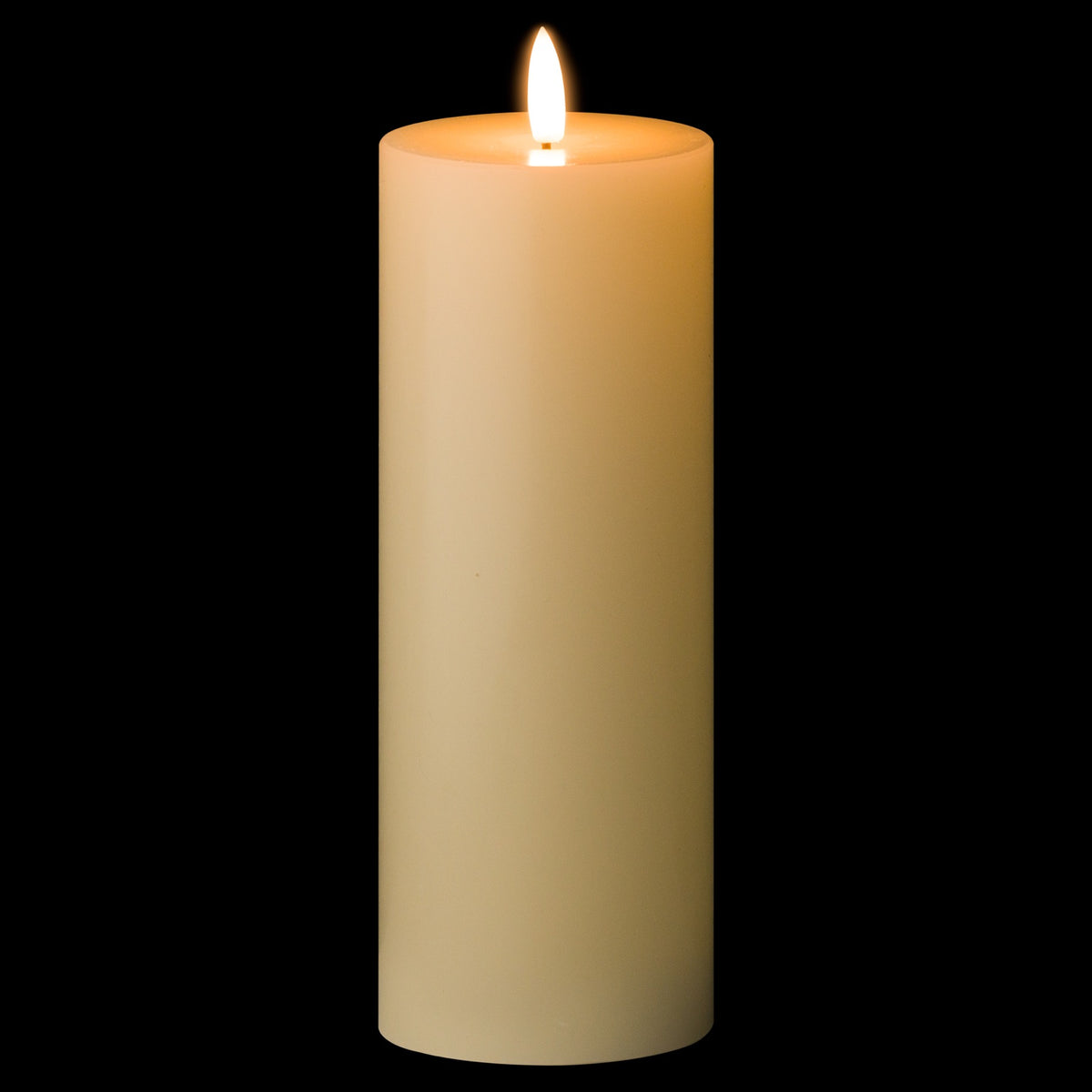 Hill Interiors Luxe Collection Natural Glow 3 x 8 LED Cream Candle