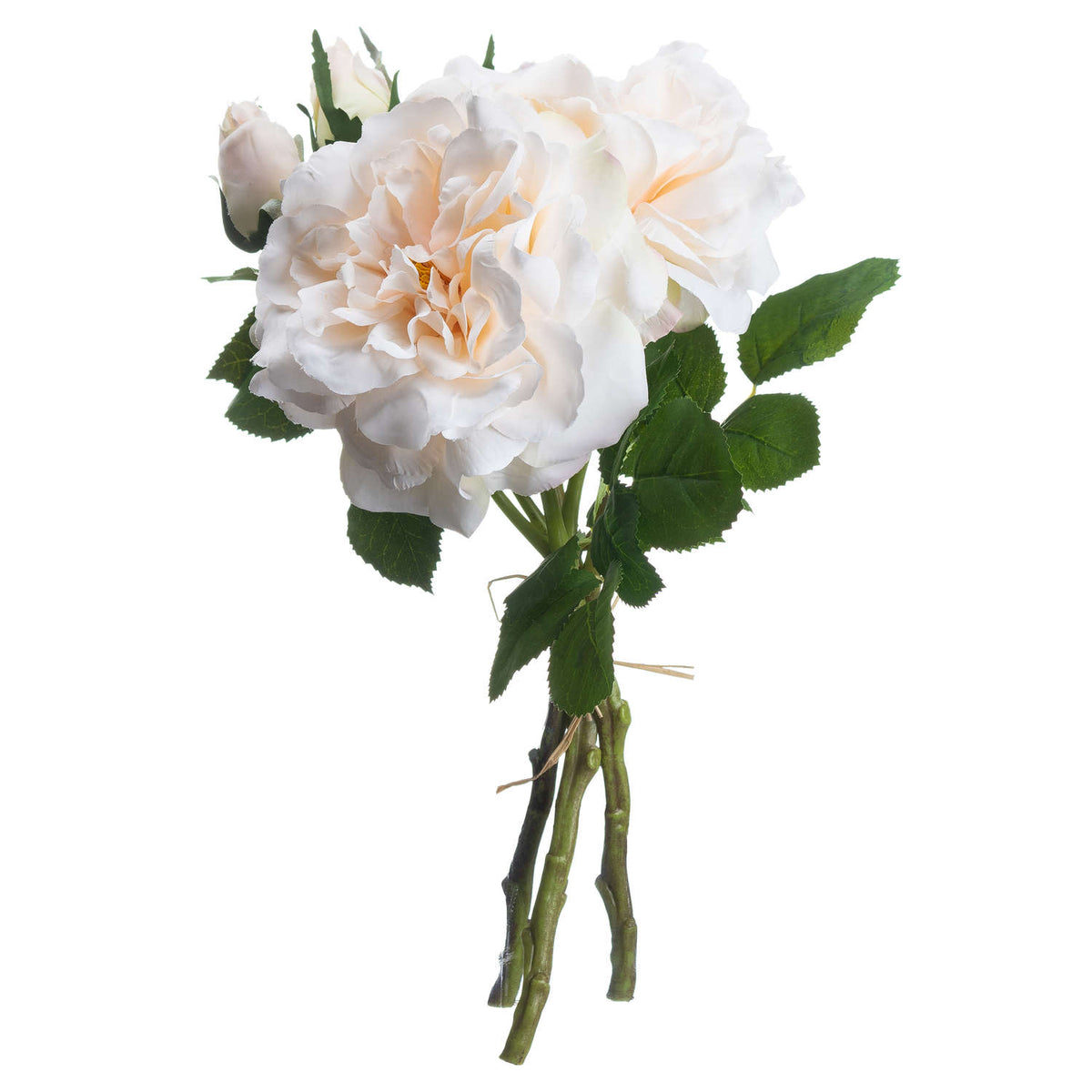 Hill Interiors Peachy Cream Short Stem Rose Bouquet