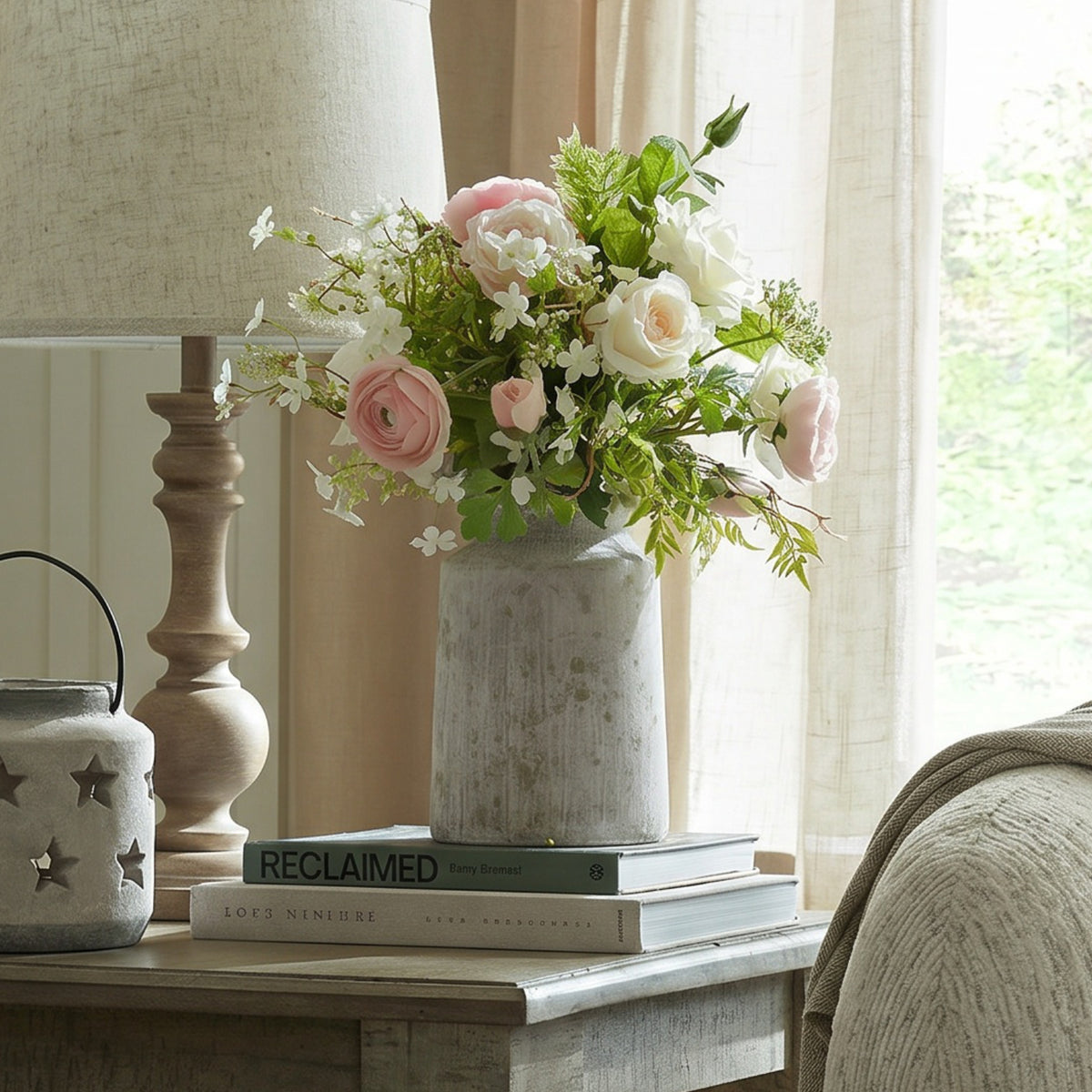 Hill Interiors Bloomville Urn Stone Vase
