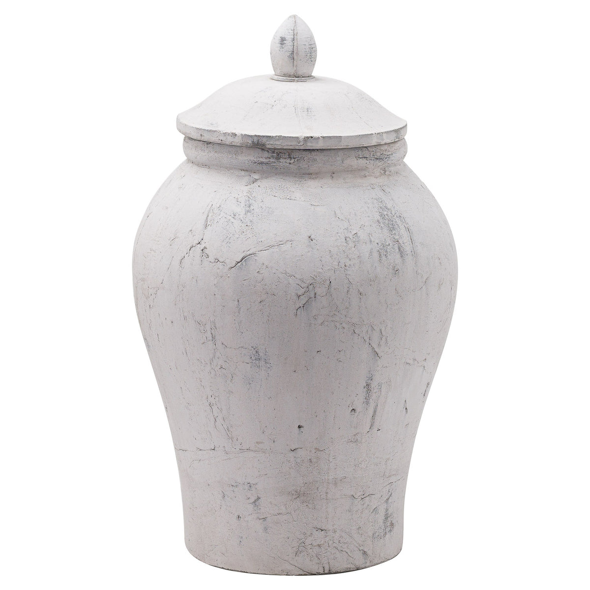 Hill Interiors Bloomville Large Stone Ginger Jar