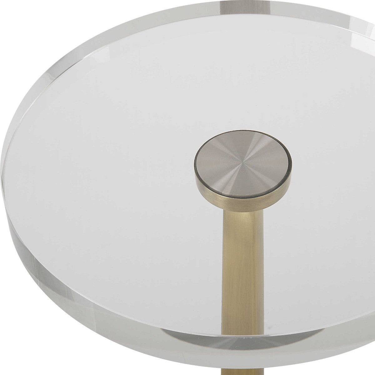 Groove Crystal Glass Drink Table