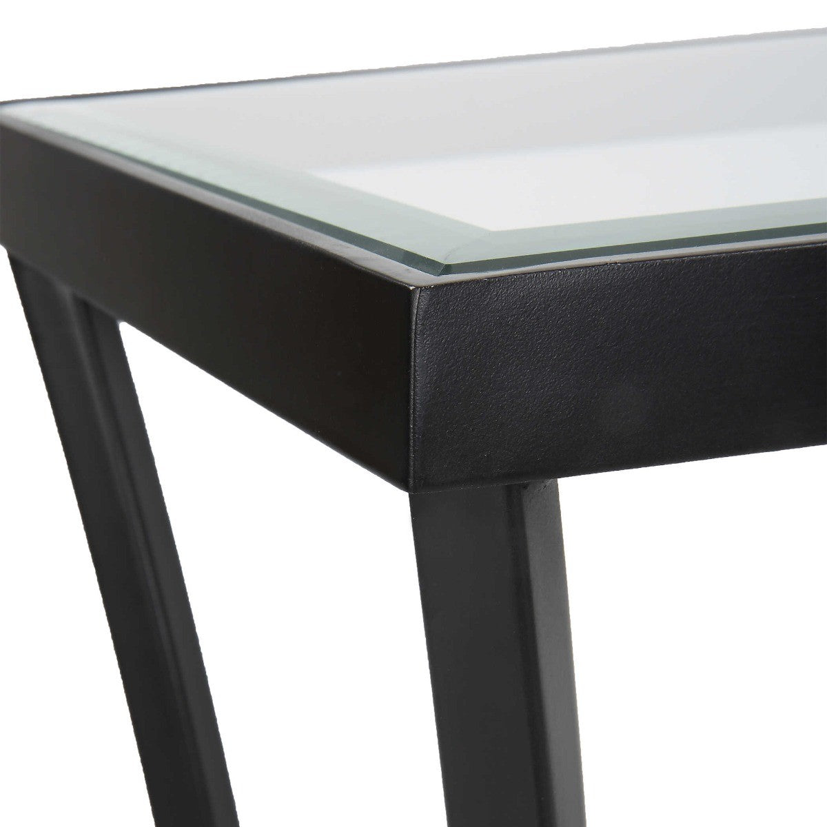 Alayna Black Metal Console Table
