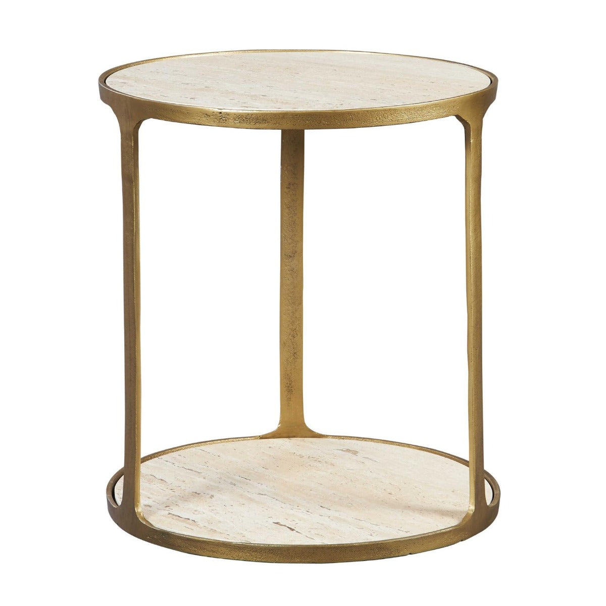 Clench Side Table – Brass