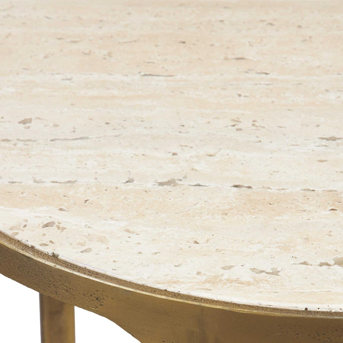 Clench Side Table – Brass