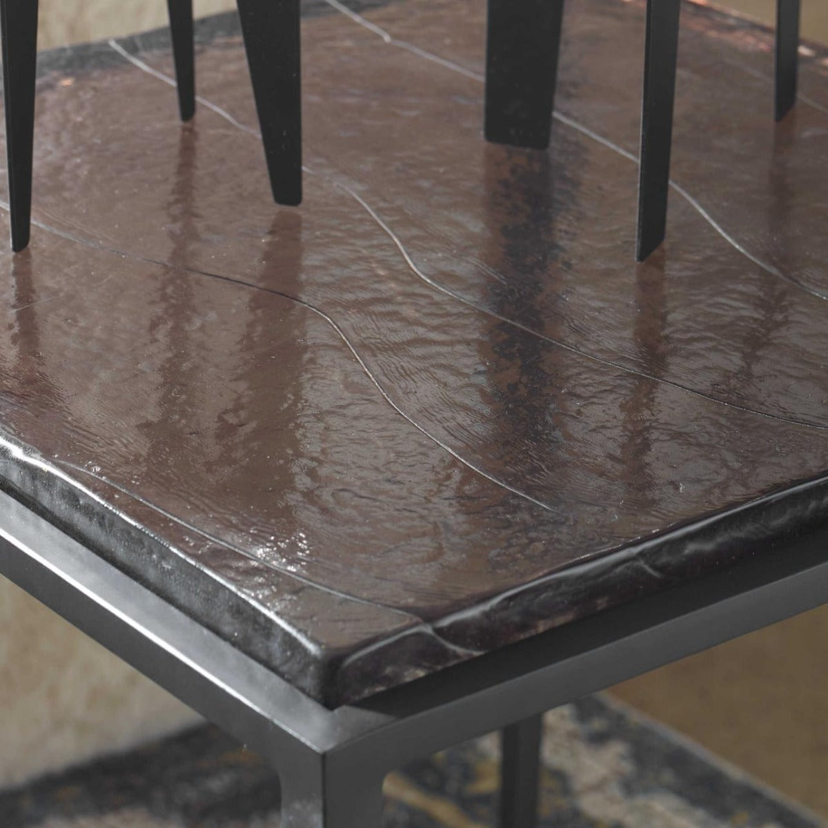 Wavelet Iron Side Table